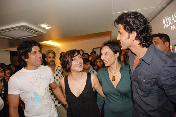 Farhan Akhtar with Hrithik Roshan