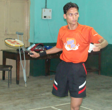 Girish Sharma Physically Challenged badminton player India