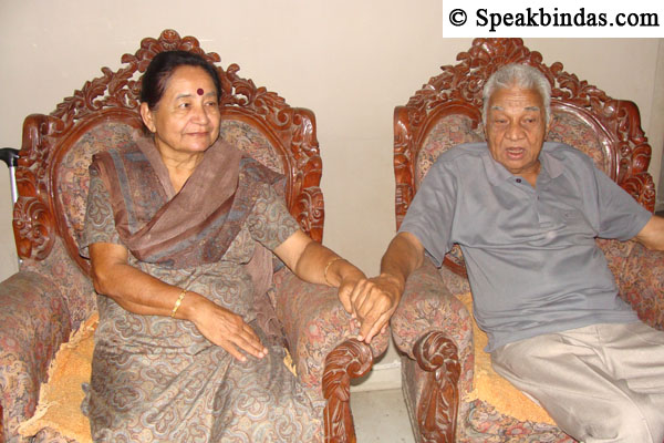 Vinod Bhatt with wife