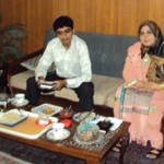 Zahid with Amina
