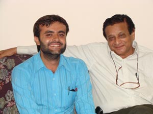 with Rajnikumar Pandya