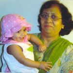 Neela Kakadia with Grand daughter Richa