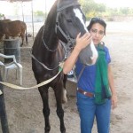 Neha with horse