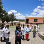 The Alcione Association gives away books to humble children in remote areas of Bolivia