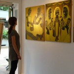 Exhibition of her paintings in Paris, France