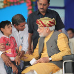 Uttam Maru with Narendra Modi