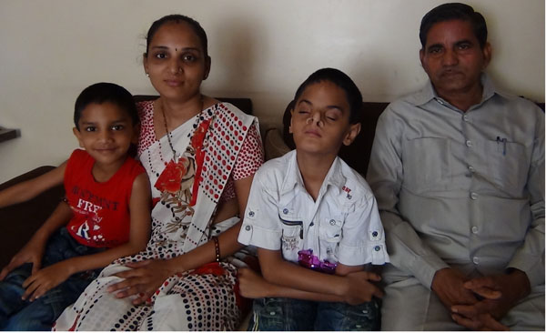 From left to right: Uttam's younger brother, Uttam's mother, Uttam, Uttam's grandfatherFrom left to right: Uttam's younger brother, Uttam's mother, Uttam, Uttam's grandfather