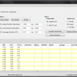 Screenshot of his software – click on the Image for a larger view
