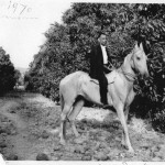 Bhayabhai Maldebhai Ratiya riding a horse