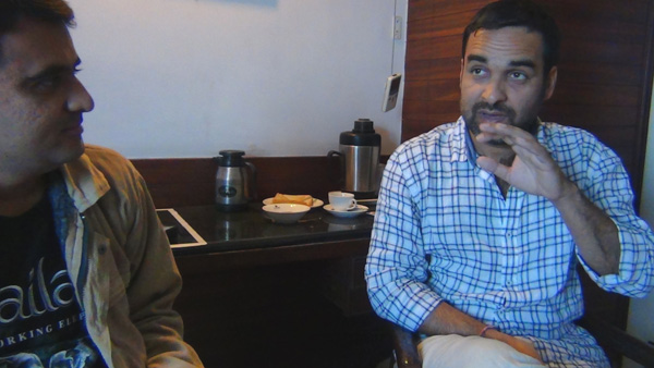 Devang Vibhakar and Pankaj Tripath during Interview