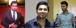 L to R: Aakarsh, Neeraj, Vikash