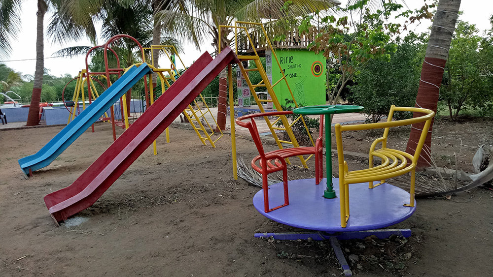 Play area at DNK Organic Farm