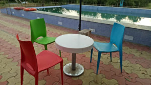 Pool side sitting facility