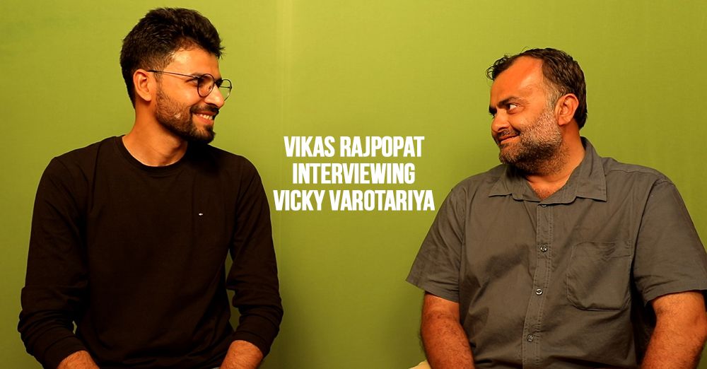 Vikas Rajpopat interviewing Vicky Varotariya